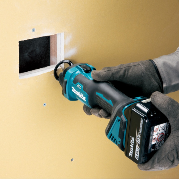 Makita DCO181RTJ Máy cắt thạch cao dùng pin(bl)(18v) (kèm 02 pin 5.0 + sạc nhanh)
