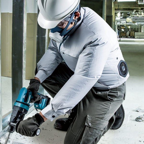 Makita DFJ216AM Áo khoác làm mát dùng pin size M(bl)(18v (không kèm pin sạc)