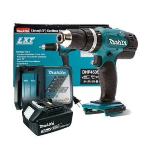 Makita DHP453SFX8 Máy khoan búa và vặn vít dùng pin(18v) (kèm 01 pin 3.0 + sạc)