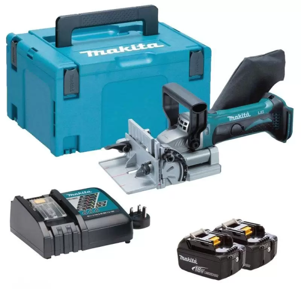 Makita DPJ180RFE Máy ghép mộng dùng pin(18v) (kèm 02 pin 3.0 + sạc nhanh)