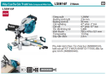 Makita LS0816F Máy cưa đa góc trượt 1200W (216mm)
